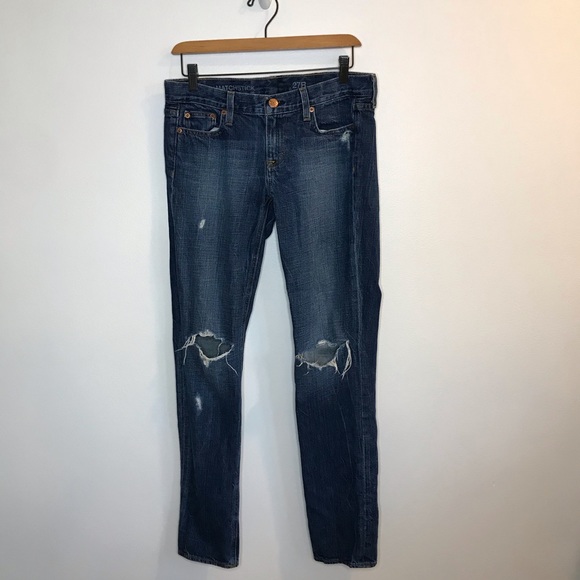 J. Crew Denim - J. Crew Vintage Matchstick Distressed Skinny Jeans
